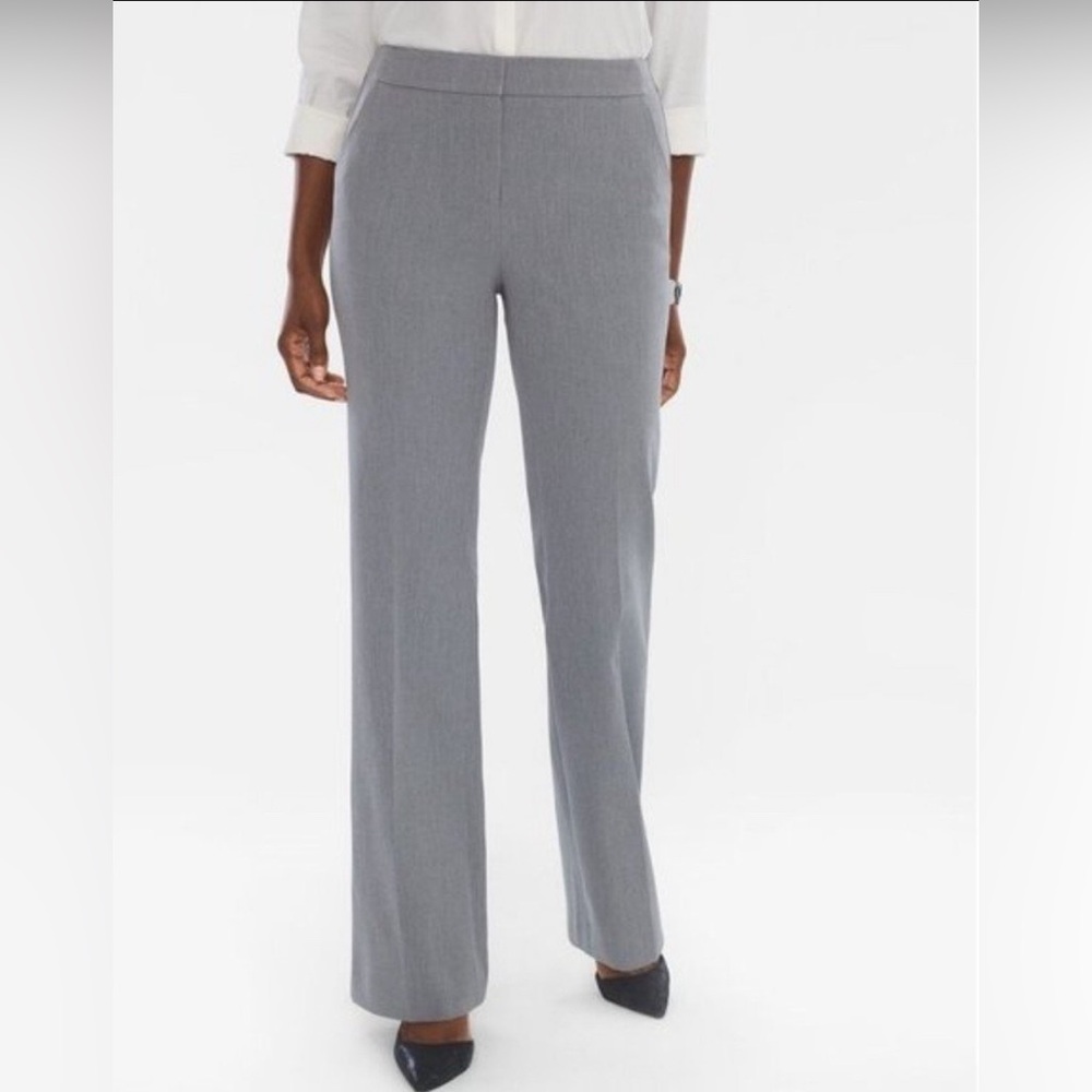 Chico’s Gray Tall So Slimming Trousers